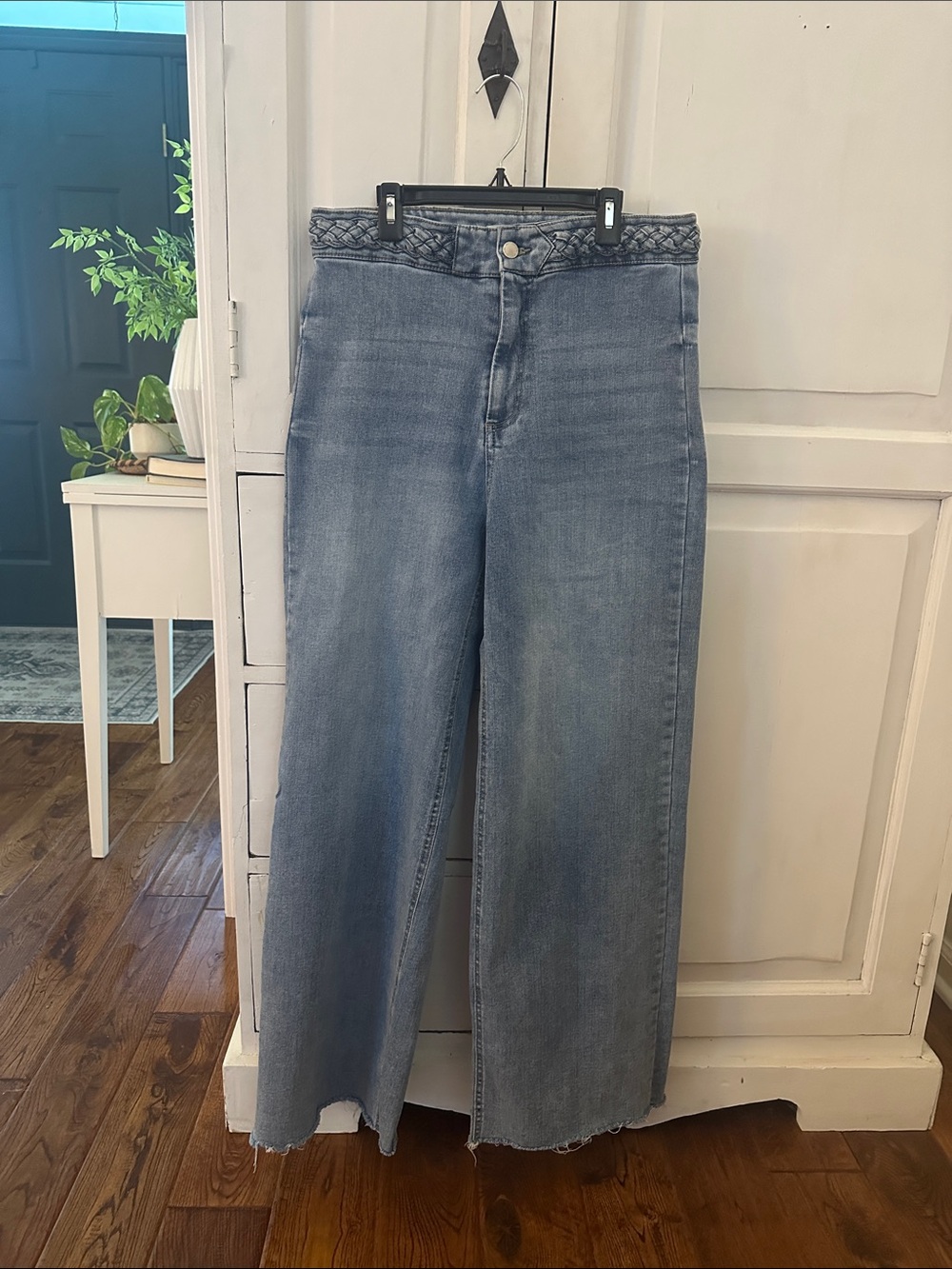 OAT High-Waist Wide-Leg Women’s Jeans - Light Blue size 10